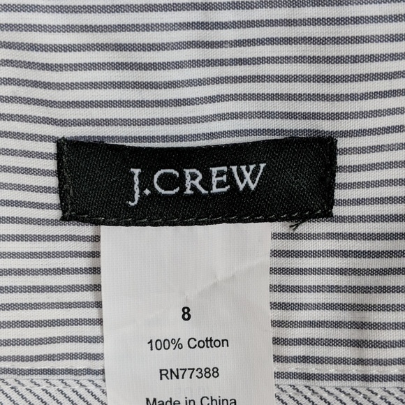 J Crew Anchor Skirt 8 Nautical White Cotton Mini - Picture 6 of 6